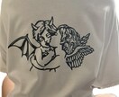 自分の服に貼るだけアイロンプリントシート作成します 自分の好きな服にアイロンですぐに付けれます! イメージ2