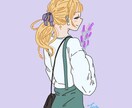 優しい色　アイコンにおすすめのイラスト描きます シンプルな線画と明るい印象のキャラクターイラスト！ イメージ1