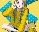ふんわりとしてハッピーオーラのある女子を描きます 柔らかな癒し系のタッチで、見た方に小さな幸せをお裾分けします イメージ6