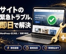 サイトの緊急トラブルを即日で解決します WordPress・EC対応｜見積り無料・最短当日に復旧 イメージ1