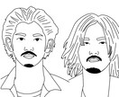 最短１日！！シンプルでおしゃれな似顔絵描きます 似顔絵イラスト似顔絵アイコン 2人まで追加料金なしで描きます イメージ3