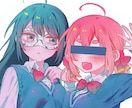 商用利用可！立ち絵を制作いたします 色の塗り方をお選びいただけます。可愛い絵柄でお描きします イメージ1