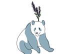 商用利用OK！動物とお花のイラストお描きします シンプルなゆるかわ手描きイラストをオーダー出来ます♪ イメージ2