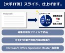 プレゼン資料の仕上げをします 大手IT企業、資料作成担当者による仕上げ イメージ1