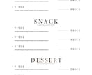 飲食店のメニュー表（完成品）配布します おしゃれなメニュー表を作りたい飲食店様向け イメージ2