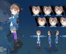 3Dモデル制作いたします 立ち絵のみでもOK！Vtuberさん向け3Dモデル イメージ3