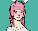 写真を元にアニメ塗りで人物イラストを作成します ハッキリとした画風が好みの方にお勧めです。 イメージ3