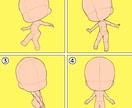 1ポーズ1名様限定！2頭身のミニキャラ描きます ポーズが決まってるので依頼しやすい！ イメージ2