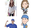 写真からほんわか、かわいいシンプルな似顔絵描きます かわいくシンプルなイラストです イメージ5