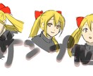 貴方のキャラを立ち絵（ラフ）にします イメージ1