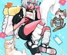 ポップなアイコンイラストをお作りします 目を惹くポップな色遣いのイラストをお作り致します！ イメージ10