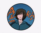 SNSなどに！お洒落な色味の似顔絵アイコン描きます 丸アイコンの似顔絵イラストを描きます！ イメージ3