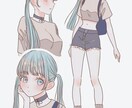綺麗可愛い系、かっこいい系のキャラデザを承ります 綺麗で可愛いキャラクターデザインが得意です！ イメージ4