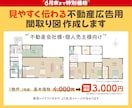 見やすく伝わる間取り図を丁寧に作成いたします チラシ・資料に使いやすいシンプルな間取り図を作成いたします イメージ1