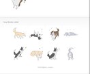 さっぱり可愛い愛犬LINEスタンプます 頂いた写真を海外アニメーションのような風合いで仕上げます！ イメージ1