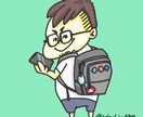 あなたの特徴を端的に伝えるアイコンを作製します あなたの髪型・服装・持ち物まで、二頭身のキャラとして描きます イメージ1