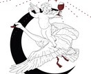 飲食店、カフェ、小売ロゴを提供します オリジナルイラストでアーティストスタイルのロゴを制作します。 イメージ3