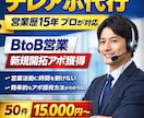 営業歴15年のプロがテレアポ代行します BtoB営業・新規開拓アポ獲得をサポート イメージ1