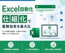 ExcelとAIで面倒な業務を自動化します 面倒な繰り返し作業、仕組みで解決します イメージ1