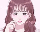 メイクにこだわった人物アイコン制作します あなたのSNSアイコンをメイクアップ♡ イメージ3