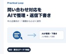 中小企業の問い合わせをAIで整理・返信下書きします 架空データで小さく試作、人が確認する安全設計 イメージ1