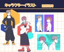 線画＋差し色で目を引くのイラスト描きます グッズ制作やサムネイルなどにも使えます！ イメージ1
