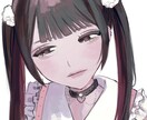 地雷系厚塗りイラスト(似顔絵◎)ます あなたの自撮りやキャラデザを写実・アニメ寄りに描きます イメージ3