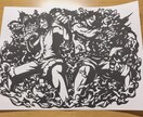 お好きな画像の切り絵をお作り致します 部屋の飾りやプレゼントに困っている方にオススメです! イメージ4