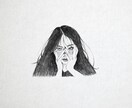 リクエストに応じて、人物を描きます モノクロで雰囲気のある、お洒落なイラストです。 イメージ2