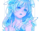 活動者様向け✳︎目を惹くイラスト作成いたします 依頼主様の魅力を引き出した透明感のある絵を制作いたします。 イメージ2