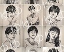 似顔絵かけます あなた用の鉛筆、白黒、水彩絵をかけます。 イメージ2