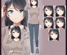 汎用性のある女性キャラを販売いたします シンプルな服装で使いやすい…！ イメージ1