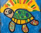 我が子の落書きや絵を飾れるアートにします 我が子との大事な絵をずっと思い出せるように イメージ2