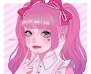 商用可❣️ポップでかわいい女性イラスト描きます 配信背景／アイコン／ヘッダー／一枚絵／グッズ／記念イラスト イメージ8