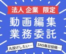 動画編集業務委託【法人・企業 限定】編集を承ります YouTube,マニュアル動画、広告、ショート、各SNS動画 イメージ1