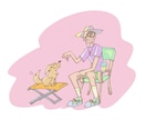 ポップ、ライトなイラスト、挿絵描きます お気に入りの画像をもとに描く、似顔絵などにも応じます。 イメージ1