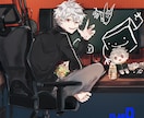 表情豊かなキャライラストの制作承ります 柔らかい色表現の一枚絵、立ち絵、SDデフォルメなど イメージ5