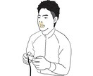 SNSのアイコン、結婚式などで使える似顔絵ます 結婚式のタピストリー、贈り物に添えたり、喜ばせるアイテム イメージ3