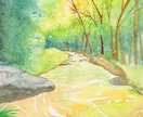 透明水彩でほっこり優しい風景を描きます やわらかな水彩で描く、心に残る風景画 イメージ4