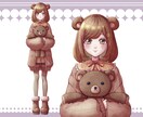 簡単コミコミ価格！高品質な女性モデル制作します 企業モデルも手がけるイラストレーターが美少女描きます！！ イメージ2