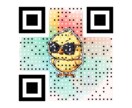 自己紹介に遊び心を取り入れてみせます QRコードに背景画像を加える事が可能です。 イメージ1