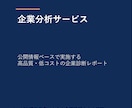 現役の診断士が公開情報から高品質な企業診断します 情報漏洩リスクゼロ！圧倒的高コストパフォーマンスの企業分析 イメージ1