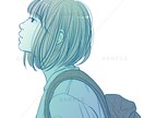 グラデーションカラーの繊細な人物イラストを描きます アイコン・似顔絵・表紙用等お気軽にご相談ください＾＾ イメージ6