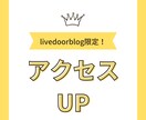 livedoorブログのアクセス数アップします ライブドアブログでアクセス数、50000以上up！ イメージ1