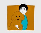 お写真をもとに、デフォルメ似顔絵作成します SNSアイコン、販促用に。シンプルでキレイめな線が得意です イメージ1