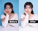 韓国式で自然にきれいに写真補正いたします 韓国フォトスタジオのスタッフが肌・輪郭・色味まで美しく調整 イメージ4