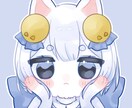 可愛い絵柄のアイコン・ミニキャライラスト描きます キラキラした少女のイラストが得意です。商用利用料込。 イメージ3