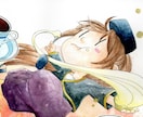 アナログでミニキャラを描きます かわいくデフォルメされたイラストはいかがですか イメージ5
