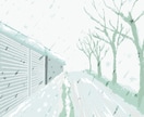 ゆるくやさしい風景イラストを制作します 旅・日常の風景をやさしい色合いで描きます イメージ3