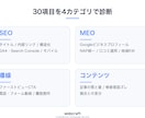 あなたのHPの集客課題を診断します SEO・MEO・導線・速度を可視化+改善提案PDF納品 イメージ2